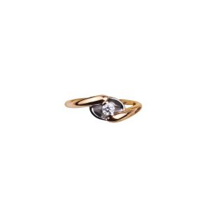 Кольцо Au-585: 2.46 г: Бриллиант: р.16