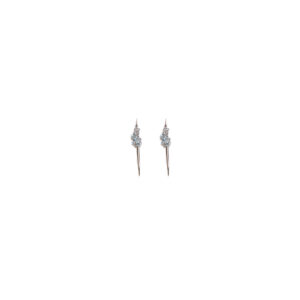 Серьги Au-585:  3.99 г:Топаз Sky
