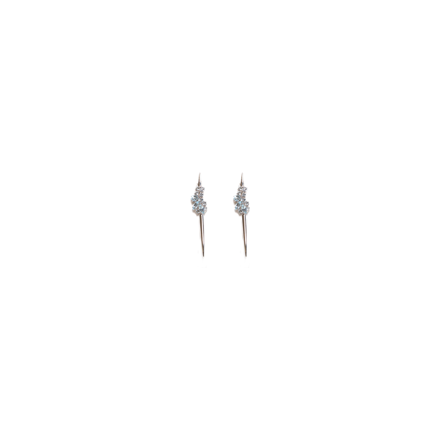 Серьги Au-585: 3.99 г:Топаз Sky
